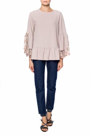 Top with a lace finish, zdjęcie 2 Top with a lace finish od See By Chloe